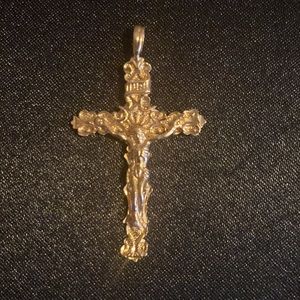 14k cross pendant